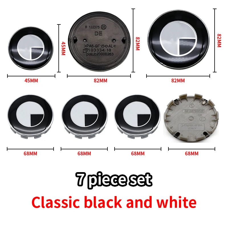 Black BMW Emblems