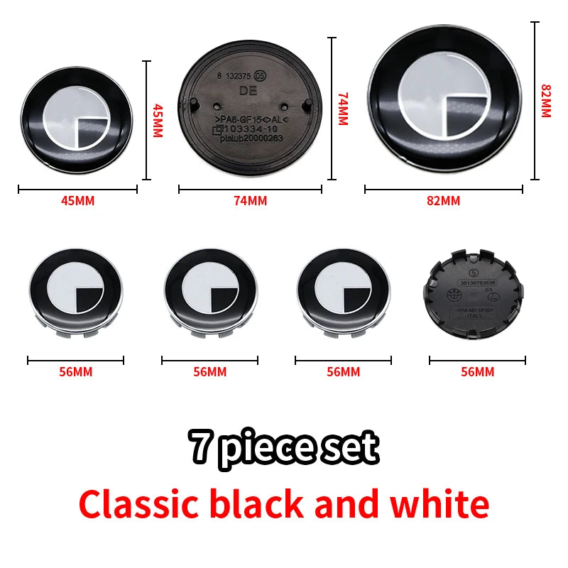Black BMW Emblems