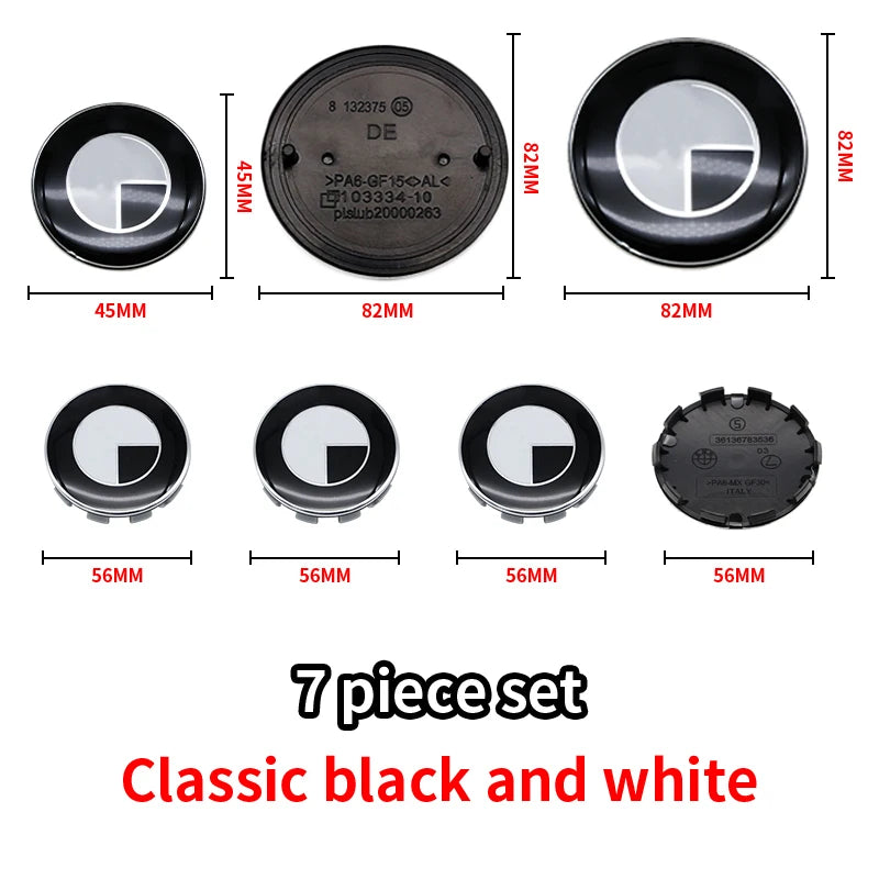 Black BMW Emblems