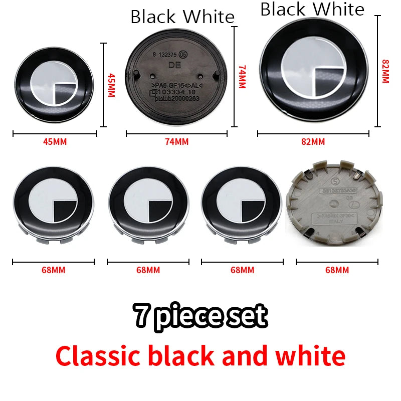 Black BMW Emblems