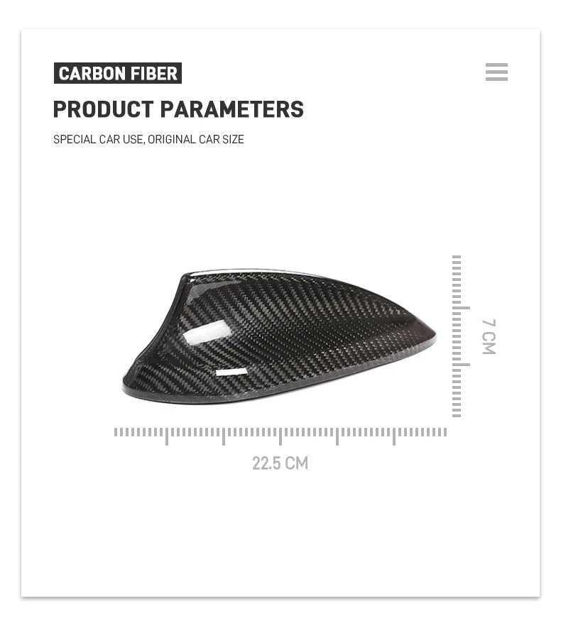 Carbon Fiber Shark FIn (F Chassi/G Chassi)